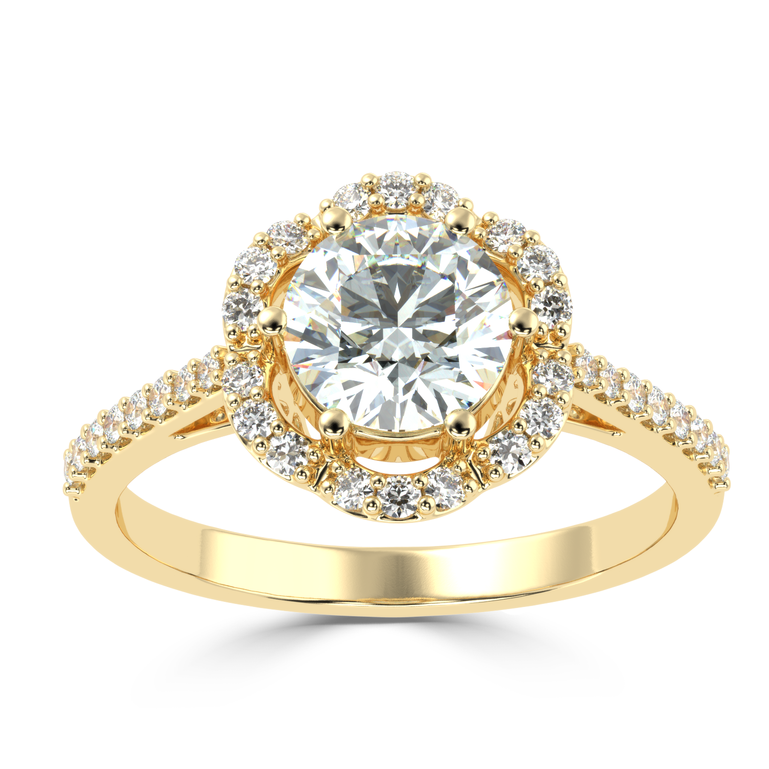 1.22 Carat G Color VS1 Clarity Diamond Studded Natural Diamond Ring.